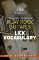 Play Rock Guitar 5 Lick Vocabulary - Truefire