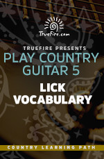 Play Country Guitar 5 Lick Vocabulary - Truefire