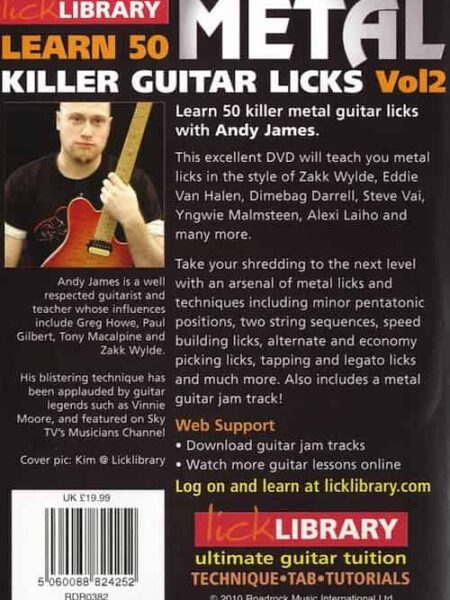 Andy James - Lick Library - 50 Metal Killer Licks Vol 2