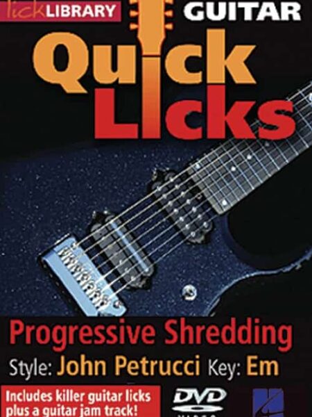 Andy James - Lick Library - Quick Licks - John Petrucci Progressive Shredding in Em