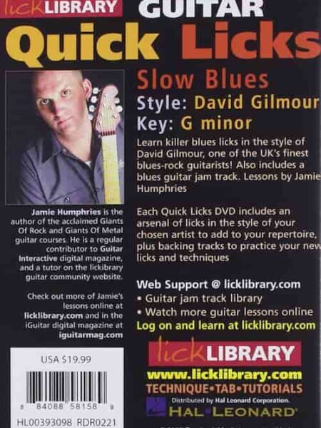 Jamie Humphries - Lick Library - Quick Licks - Slow Blues David Gilmour