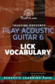 Play Acoustic Guitar 6 Lick Vocabulary