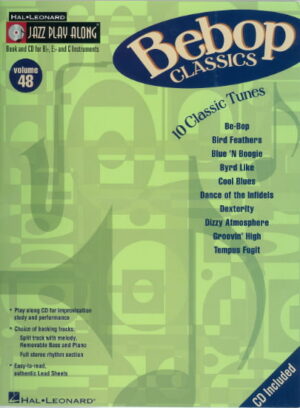 Hal Leonard - Jazz Playalong Vol 48 - Bebop Classics For Alto And Tenor